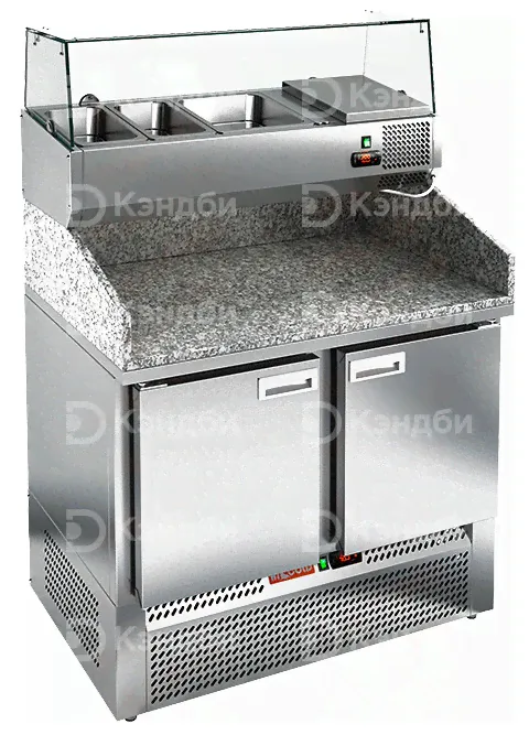Стол для пиццы Hicold PZE3-11GN (камень)-0