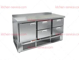 Стол холодильный GNE 122/TN с бортом HICOLD