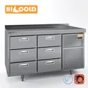 Стол холодильный пиццерийный HiCold, набор HiCold SN 111, GN 11, GN 33, GN 1 - Техника - 3D модель