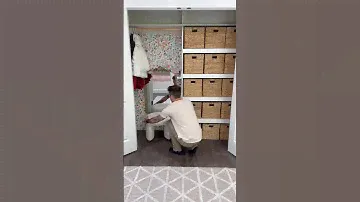 I couldn’t do the whole room and leave the closet like that. #remodel #closet