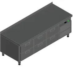 Стол с охлажд.шкафом hicold gn222/tn lt