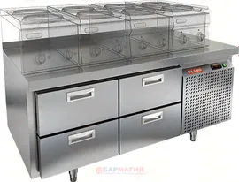 Стол холодильный Hicold GN 22/TN LT Б/СТОЛЕШНИЦЫ