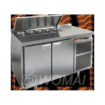 SL1-11SN (1/3) стол для салатов охл.(+2+10), 2 двери, 1390х600х850мм, HICOLD RUS
