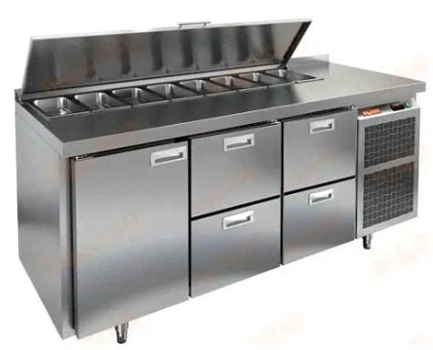Стол для салатов Hicold SL1-122GN
