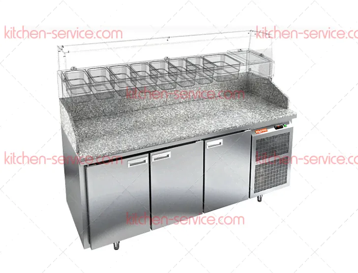 Стол для пиццы PZ3-111/GN (камень) HICOLD