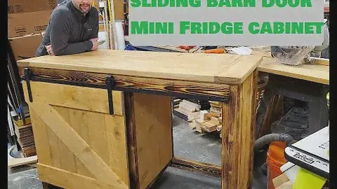 DIY Outdoor Mini Fridge Cabinet