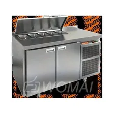 SL1-11SN (1/3) стол для салатов охл.(+2+10), 2 двери, 1390х600х850мм, HICOLD RUS