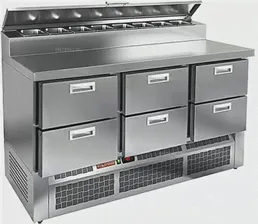 Стол для пиццы HICOLD PZE2-222/GN (1/6H)
