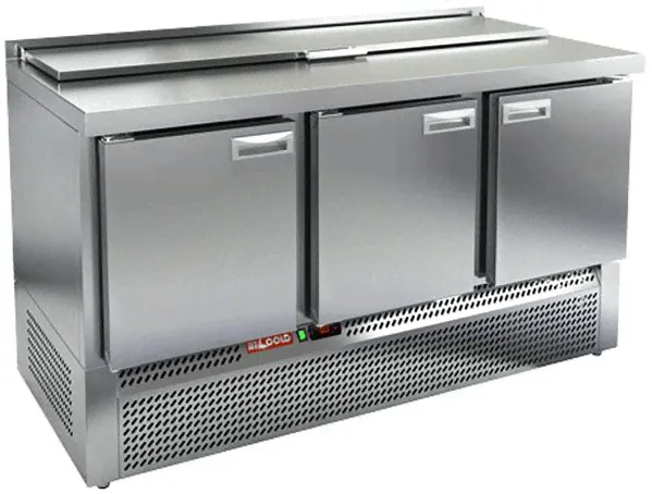 Стол для салатов HICOLD SLE1-111GN (1/3) с крышкой