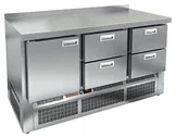 Стол холодильный HICOLD GNE 122/TN с бортом