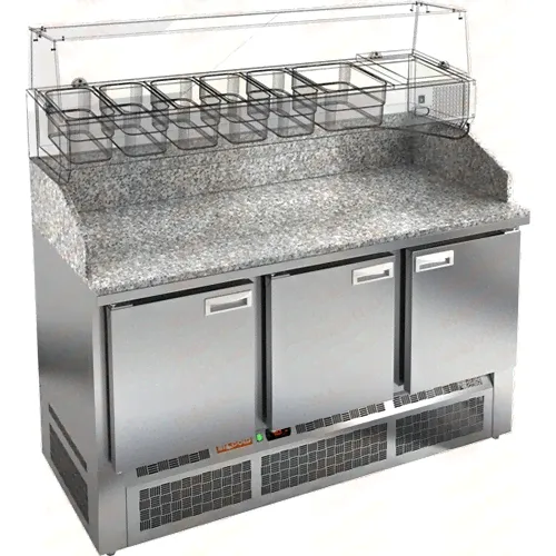 Стол для пиццы Hicold PZE3-111GN (ГРАНИТ)-0