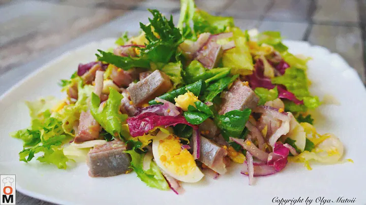 Салат "Норвежский"  с селедкой  и вкусной заправкой | Salad with herring