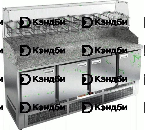 Стол для пиццы Hicold PZE3-1111/SN (камень)-0