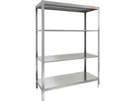 Стеллаж кухонный, 4 перфорир. полки Hicold НСК-12/5 П (1200х500х1800)