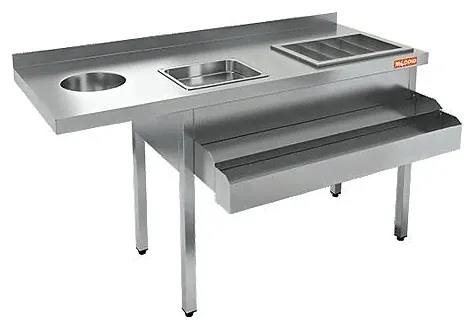 Барная станция HICOLD НКС-14/5БК с бортом