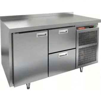 Стол с охлажд. шкафом Hicold GN12/TN О (1390х700х900мм, 0,42кВт, 220В,-2...+10 °С)-0